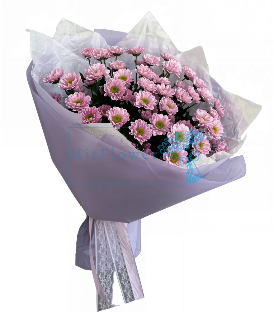 Букет цветов из: Хризантемы